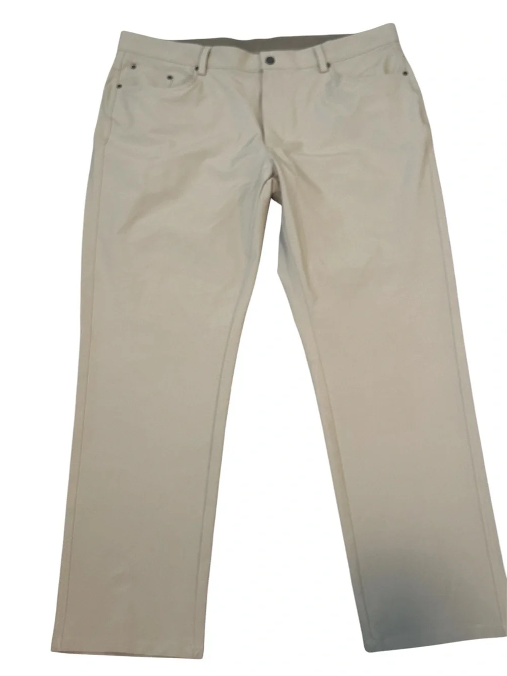 Greg Norman Golf Pants Mens 38x30 Khaki Performance Flex Chino Lightweight